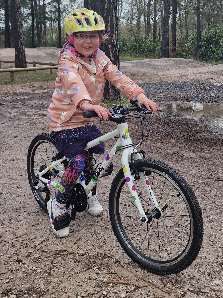 Six year old Chloe was diagnosed with ALL (leukaemia) in 2022. Mum says, “We would just like to say a massive thank you for the bike Chloe received, we gave it to her over the weekend and she absolutely loves it! It is so nice to see her getting out and about riding it as some