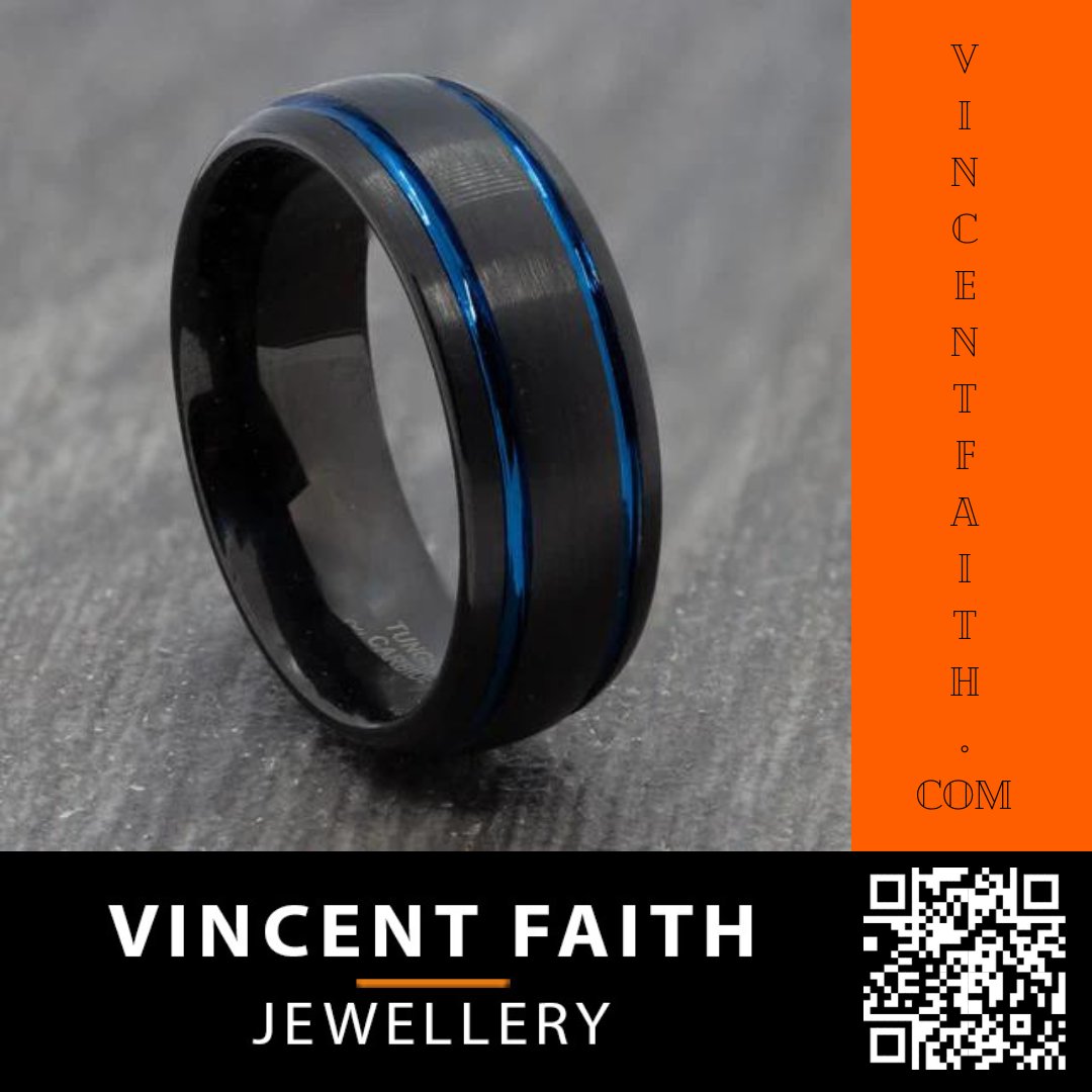 Black 8mm Tungsten Carbide Ring with Blue Lines

Introducing our black tungsten ring with a modern and eye-catching design.

rings.vincentfaith.com/270

Over 200 ring designs available at vincentfaith.com

#weddingideas #weddingring #weddingband