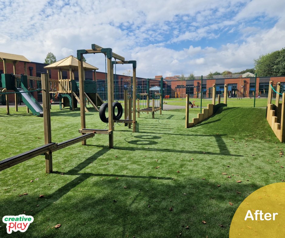 🤸Check out the #tranformation at Prospect House School, Manchester! The Adventure Trail & Jigsaw Quad Tower are real showstoppers for the development of gross motor skills.💪👉 zurl.co/RXt5
#TransformationTuesday #PlaygroundEquipment #playgrounddesign #sen #playground