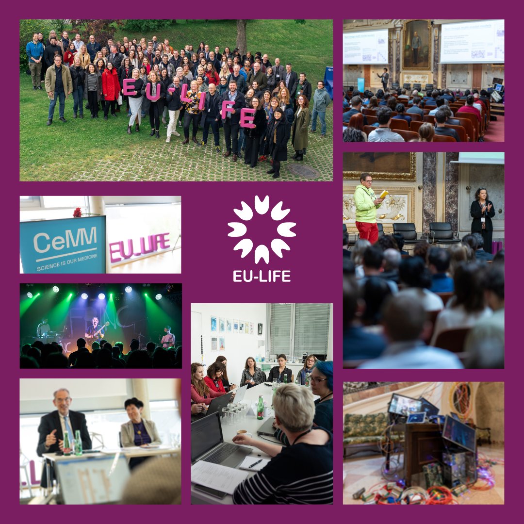 We just celebrated the #EULIFE2024 community meeting, hosted by @CeMM_News in Vienna & co-located with the #EULIFEutopiaAI conference #AI

Curious about what happened? 
✅Check our latest news➡️ bit.ly/4dIiPSD
✅Have a look at the photo gallery➡️ bit.ly/4bmiTWB