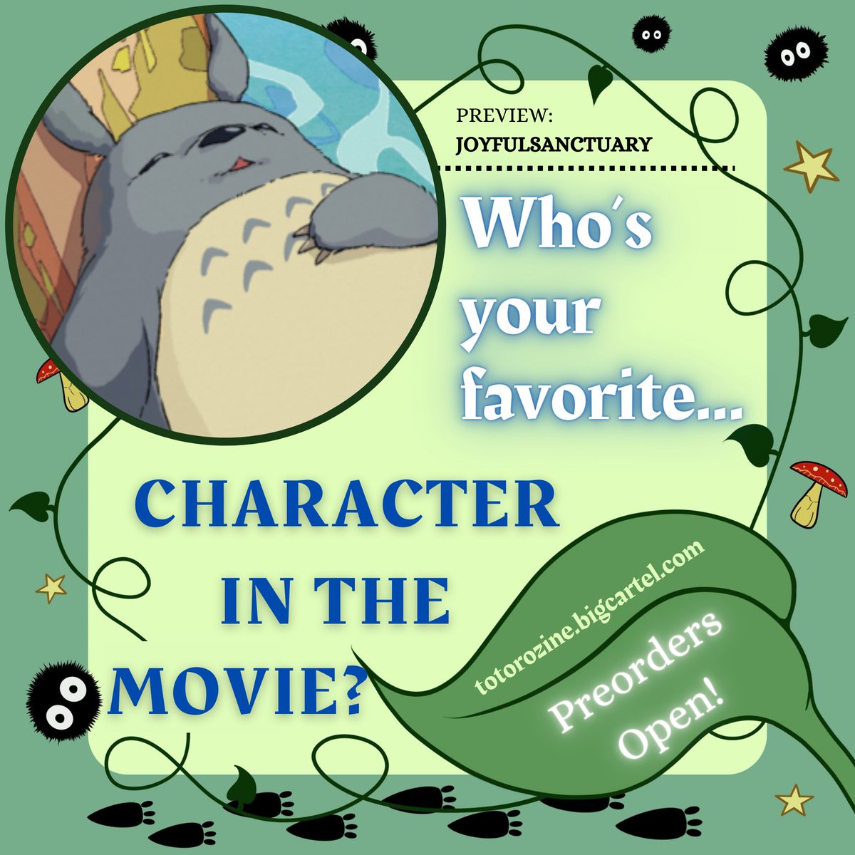 Who's your favourite Totoro character? 💙🌊🪻

#StudioGhibli