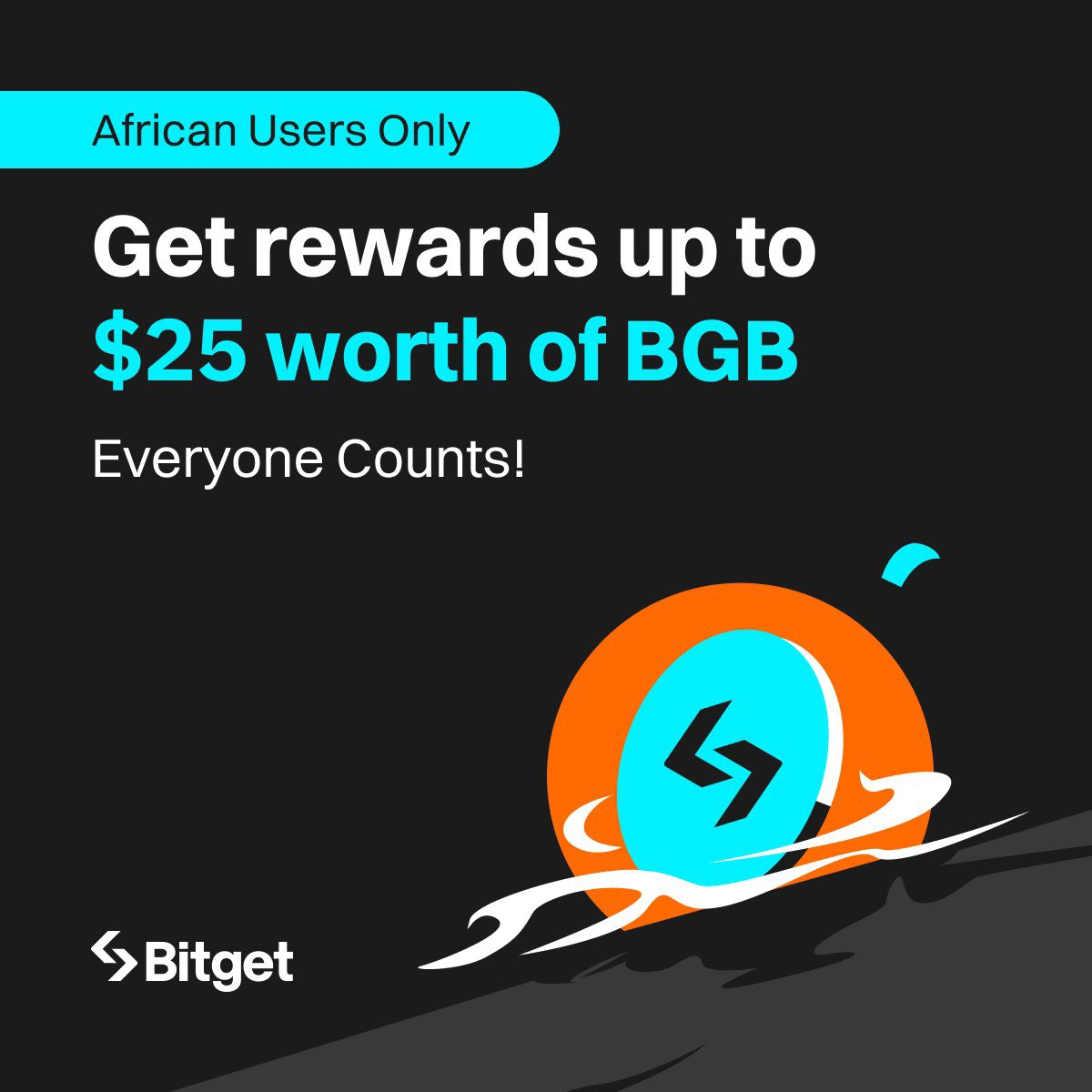 WELCOME TO BITGET'S SPECIAL EVENT 🚀 exclusively for our new users in Africa! It is an exciting opportunity to earn rewards while you explore the world of digital trading. 🌟Reward and rules: 💎 1. Sign up here 👇 partner.bitget.site/bg/GJSK3P