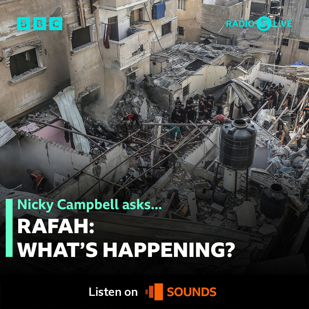 Israel carried out what it says were “targeted strikes” in Rafah overnight. It’s told people to leave eastern parts of the city. The US has warned against a full offensive in Rafah, where over a million people are sheltering. @NickyAACampbell asks: Rafah: what's happening?