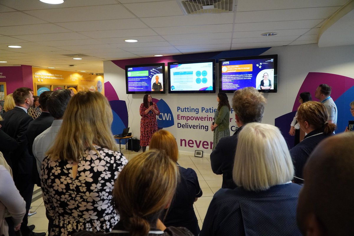 This morning at Stand up we heard from the Women's & Children's group. @JennaNeale discussed the ongoing PDSA in the new-born bloodspot screening pathway. Lisa & Holly, clinical psychologists, showed the improvements made in supporting parents in neonates #UHCWi #BetterNeverStops
