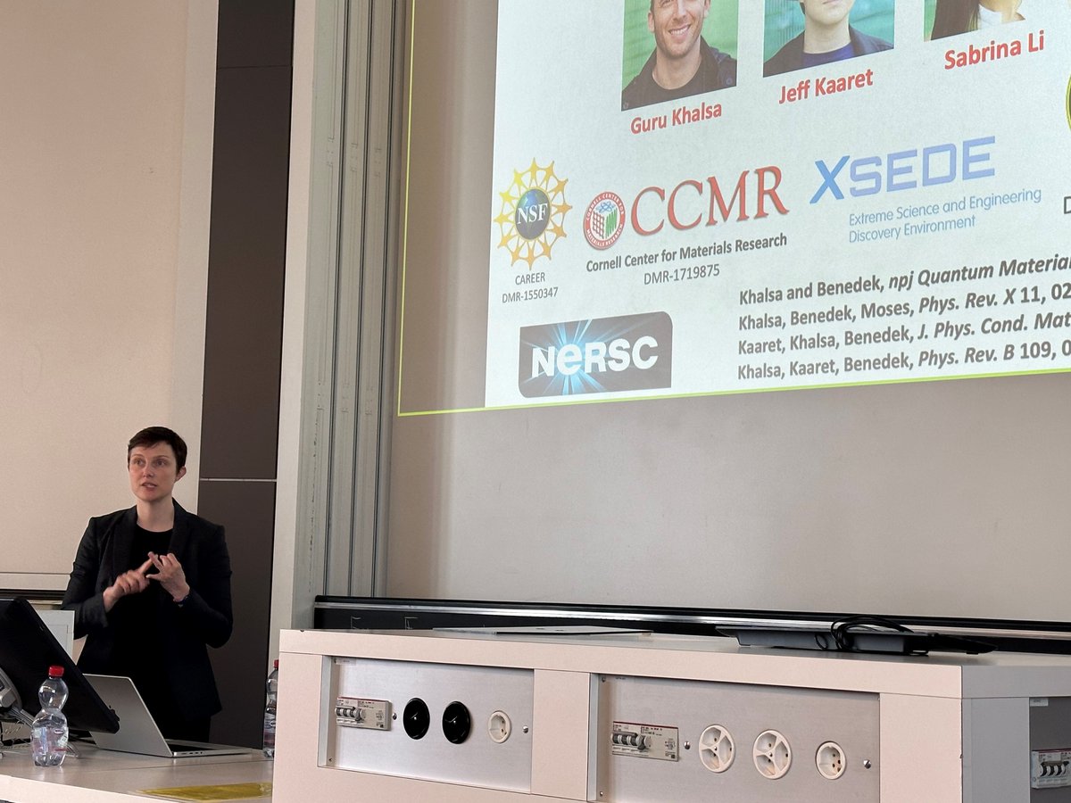 Yesterday, we had the chance to attend an IMX seminar by Prof. Nicole A. Benedek from @Cornell. Many thanks for her very insightful presentation entitled 'Understanding Mechanisms for Creating Complex Materials with Built-In Cross-Coupled Responses'. #IMXseminar