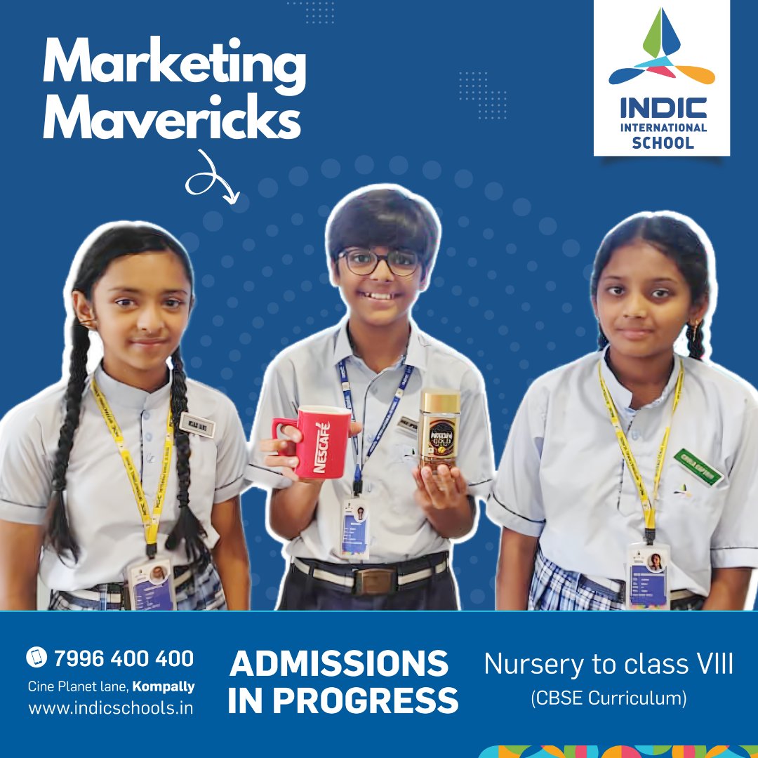 The next-gen ad wizards showcased unique taglines and creative marketing, mastering storytelling, audience understanding, and crafting memorable brand experiences. #AdmissionsOpen: Nursery to Class VIII. Call 7996 400 400 or visit indicschools.in.