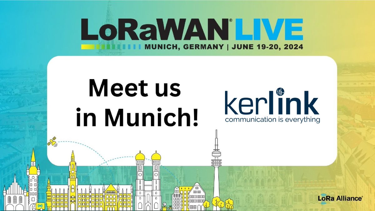 📢 EVENT: LoRaWAN Live Grow your connections and see the latest #LoRaWAN innovations at #LoRaWANLIVE Munich this June! Register now for this public two-day event – the only LoRaWAN Live event of 2024! ➡ swll.to/jX1wK2 #iot #iotsolutions #lpwan @loraalliance