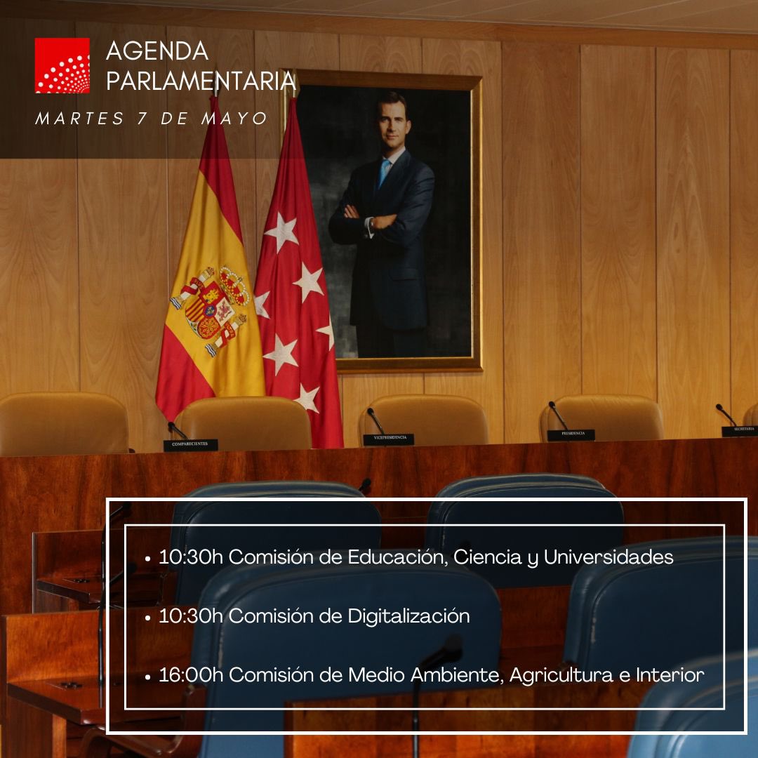 🏛️ Conoce la composición de las Comisiones, así como el orden del día de las sesiones que se celebran hoy en la @asambleamadrid. 📲 AsambleaMadrid.es