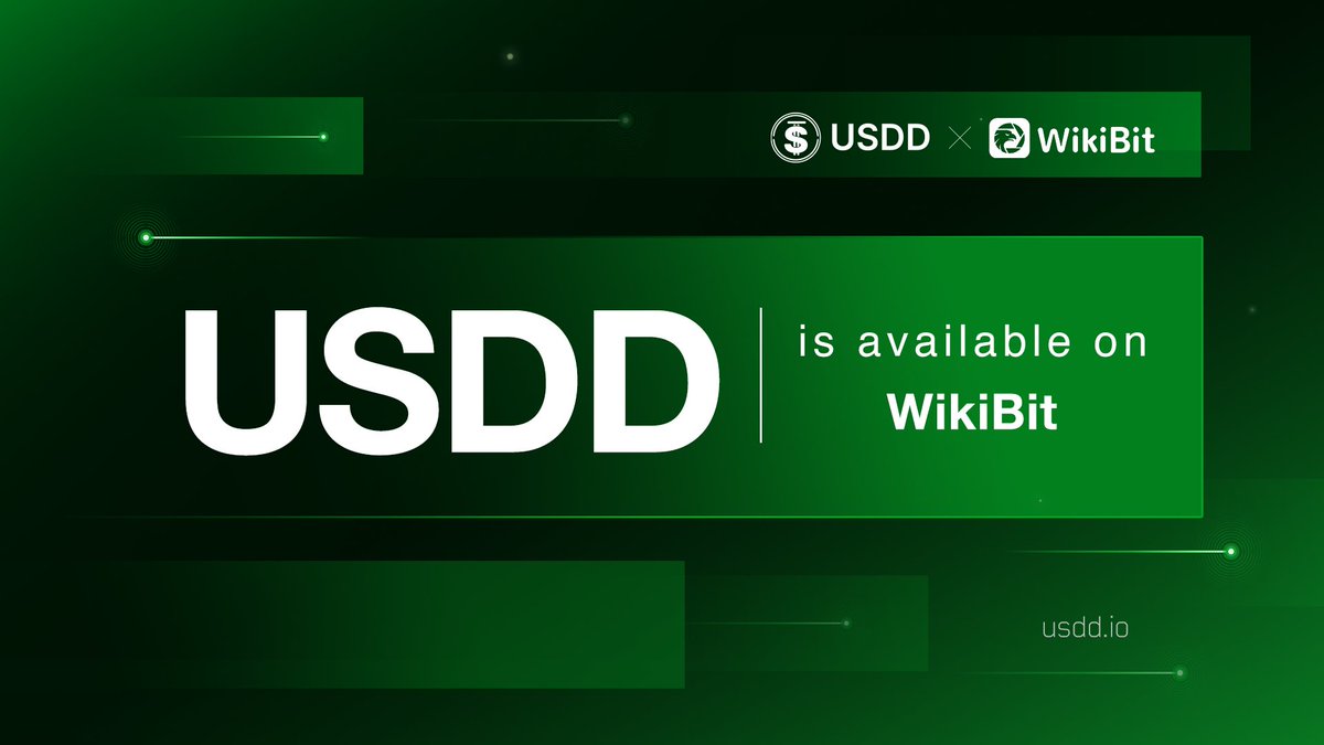 🤝We're happy to announce that USDD has joined the @WikiBitOfficial community!

#USDD is now live on WikiBit, a leading platform for detailed project profiles! Users can now access all the essential information about USDD on WikiBit.

Get started here: wikibit.com/en/