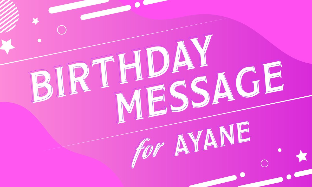 ⊹ 𝙵𝙲 𝙸𝙽𝙵𝙾 ⊹ ••✼•• AYANE's BIRTHDAY MESSAGE 募集！ ME:I公式HP内［NEWS］より、チェックしてください！ 📎cf.me-i.jp #ME_I #ミーアイ #미아이 #AYANE #ME_I_FC