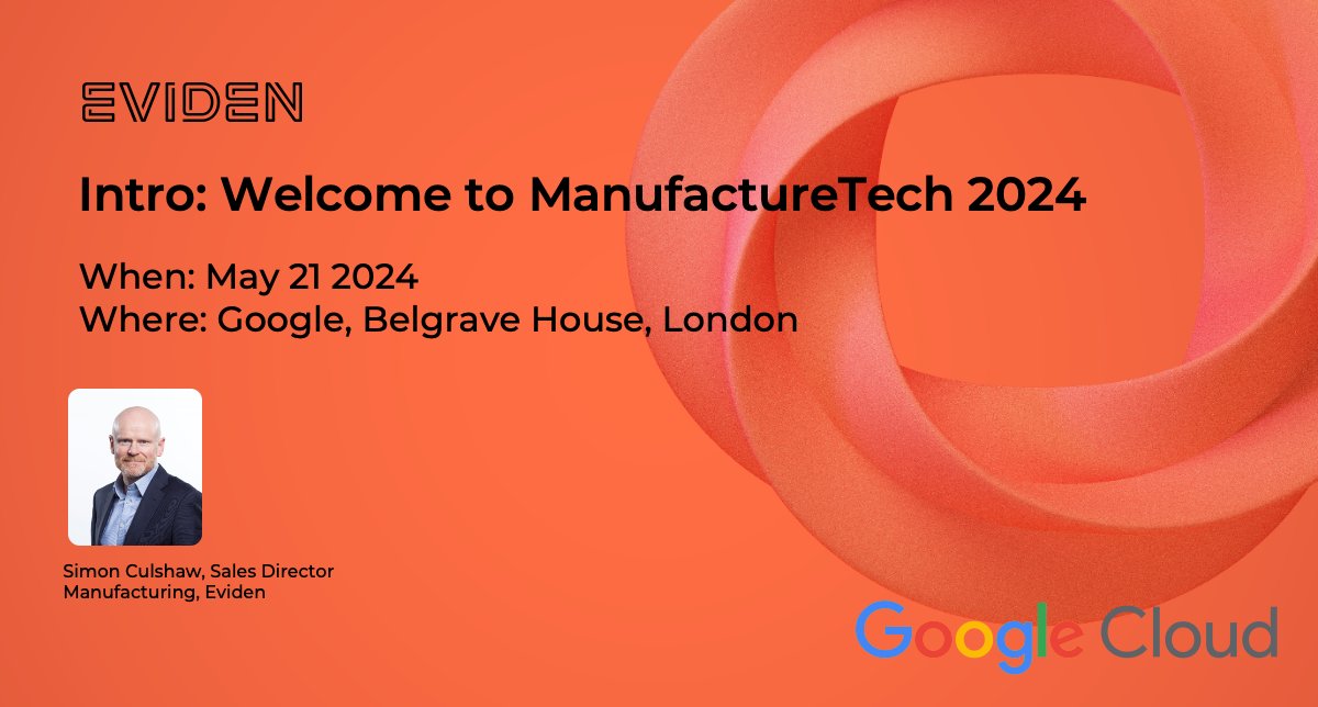 Join us at ManufactureTech in London on May 21 as Simon Culshaw of Eviden kicks off this exciting event and welcomes attendees for a day filled with innovation, collaboration, and networking. Save your seat now 🪑 spr.ly/6016jdkDi #manufacturing #digitaltransformation #AI