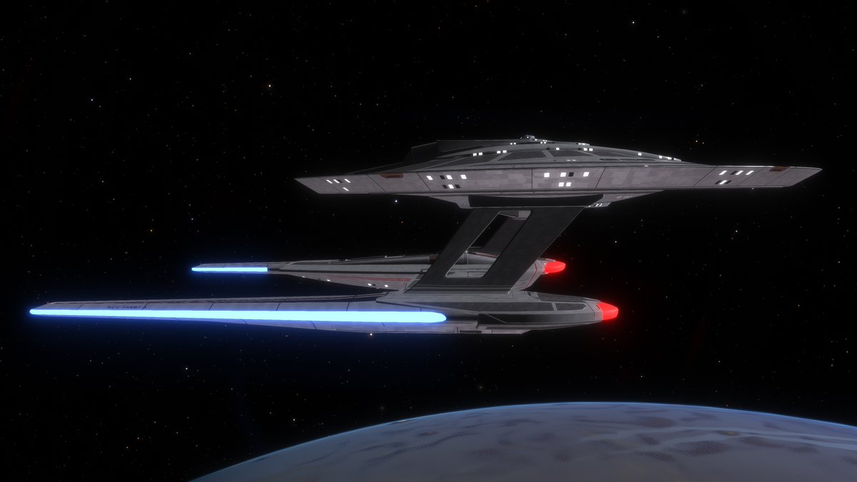 More 'Kitbashing!' By the mid 2420's, due to it's impressive successes, the California Class would receive an extensive refit to bring it in line with current technological advances... #StarTrek #StarTrekLowerDecks #LowerDecks