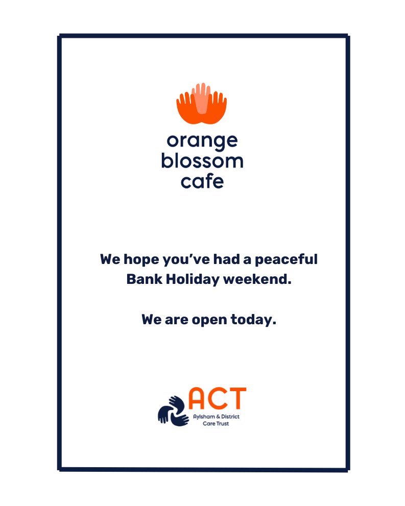 Come to our Orange Blossom Cafe for hot and cold drinks, cakes and lunch....