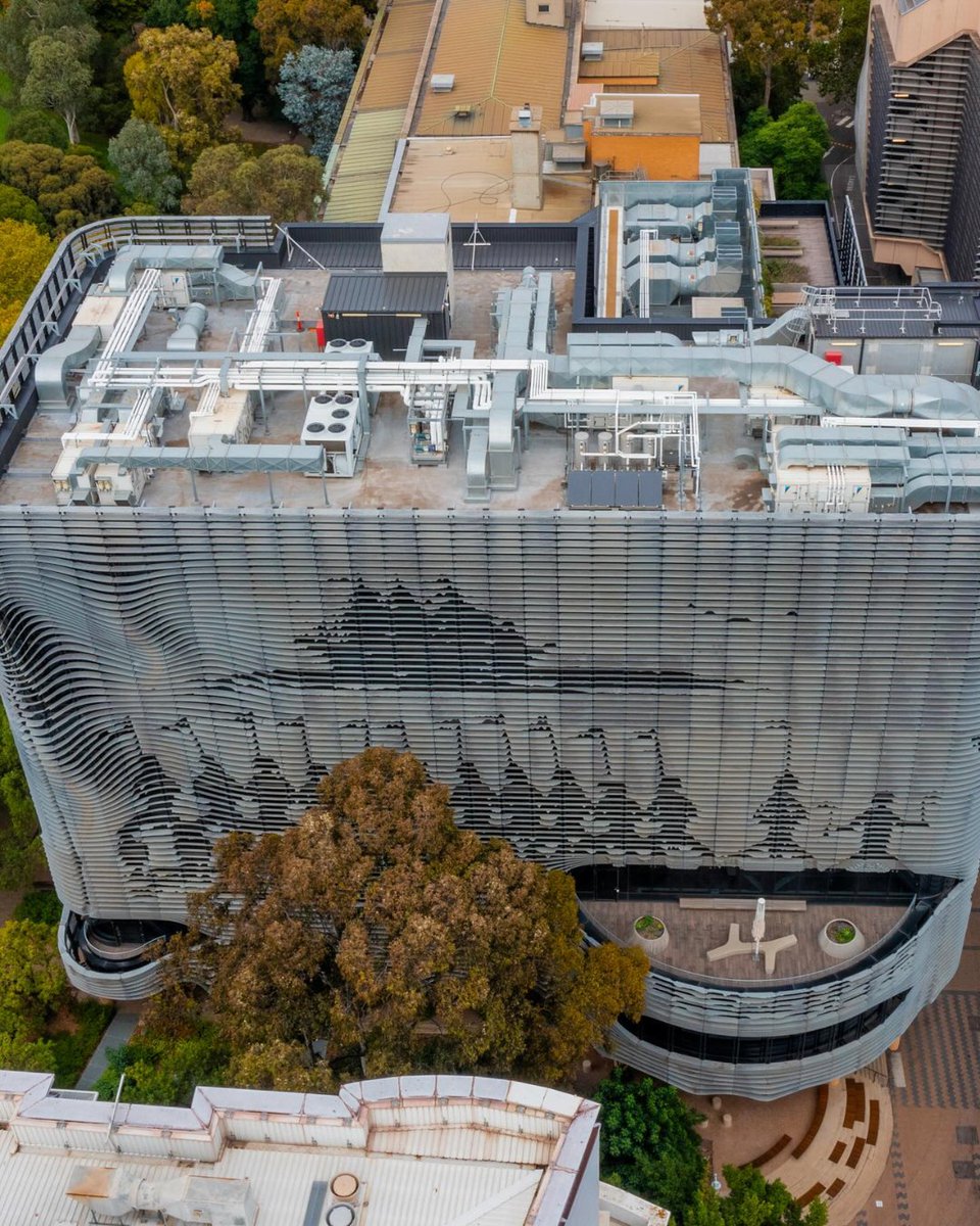 The secrets of the Art West façade reveal themselves if you look just right 👀 📸 Instagram/walking_perspective