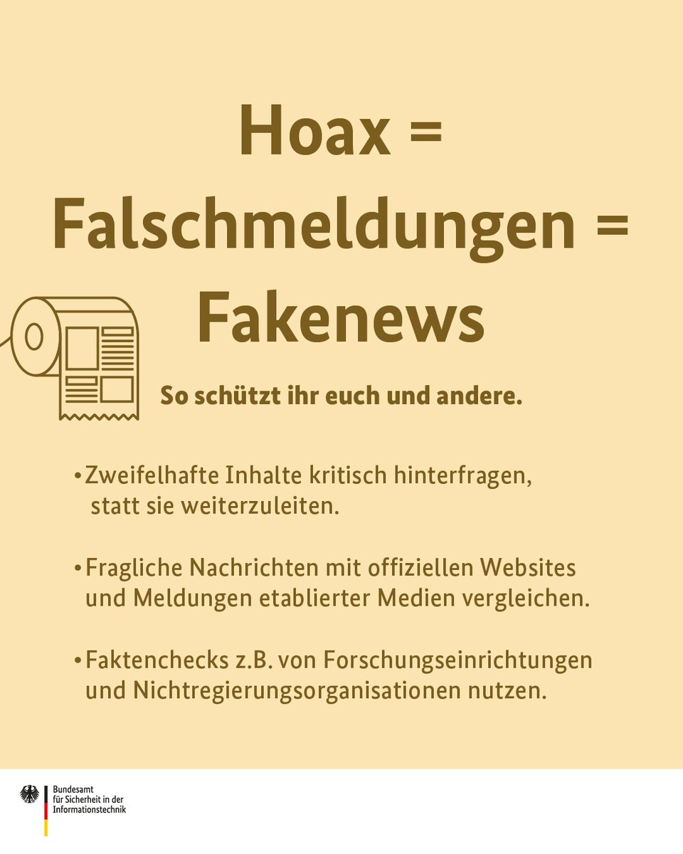 #Falschmeldungen, #Hoaxes und #Deepfakes werden nicht nur verbreitet, um Aufmerksamkeit zu erregen. Cyberkriminelle setzen sie auch gezielt ein, um für Unruhe zu sorgen, Personen zu manipulieren und das Vertrauen in die #Demokratie zu schwächen. #Europawahl