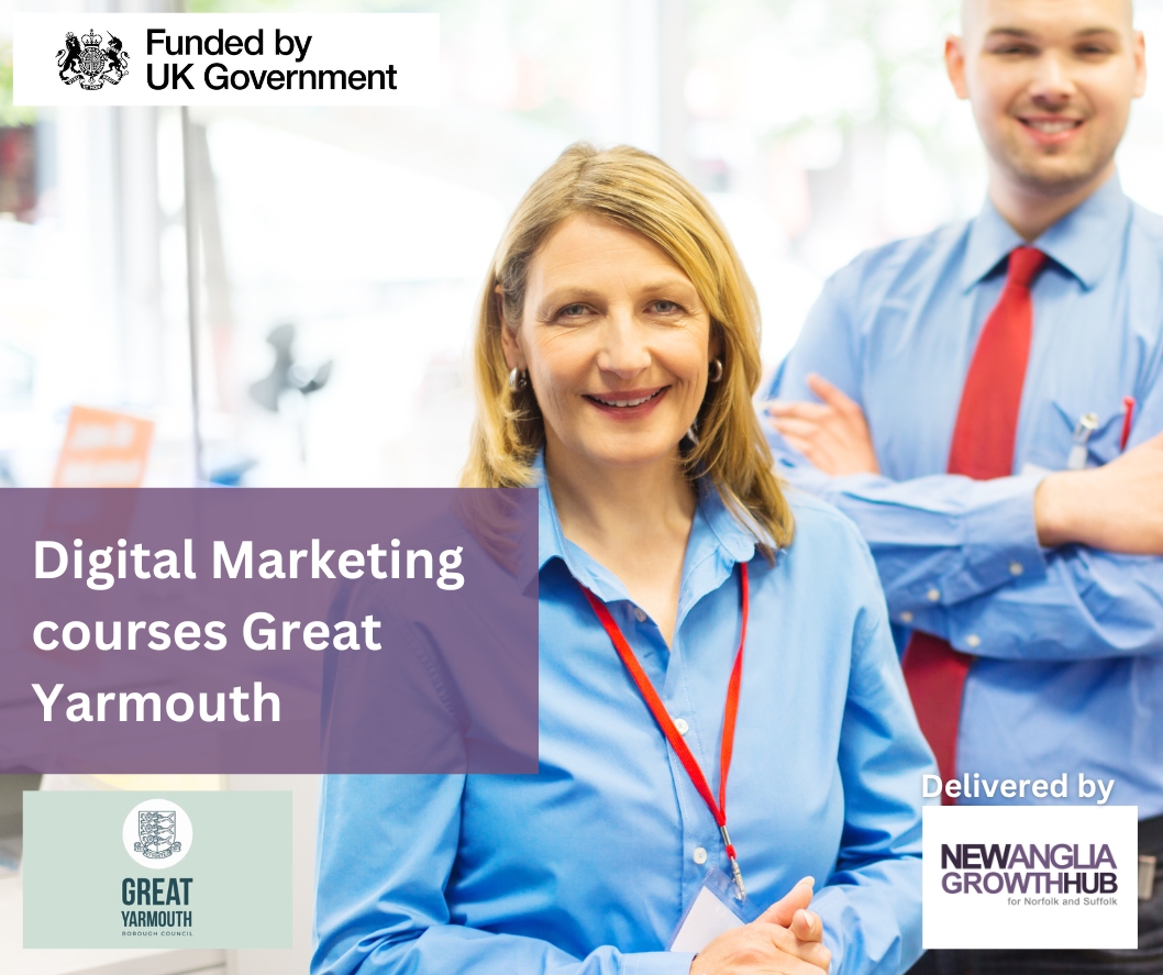 New Anglia Growth Hub, is organising a free digital marketing workshop at Great Yarmouth Library on Friday, May 10. Find out about the practical programme and book today ow.ly/txOC50RoUvf For more details about events and business support visit newangliagrowthhub.co.uk