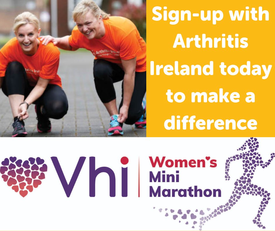 Join Team Arthritis Ireland for the Vhi Women's Mini Marathon @VhiWMM and help to support our essential services. Sign up here today: ow.ly/FpVm50RvxjT #VhiWMM #vhiwomensminimarathon