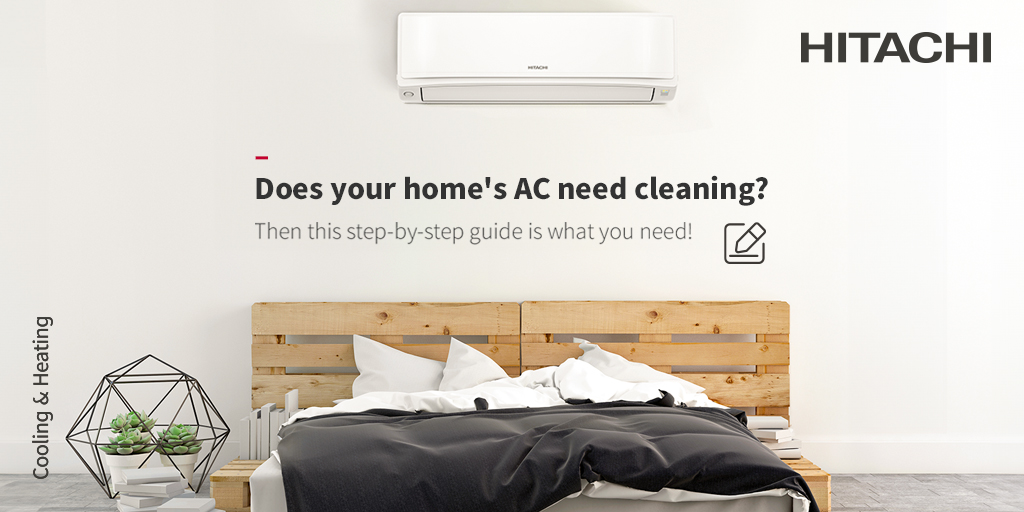 Listen up! Time to clean your AC but don't know where to start? This quick guide explains everything you need to do, including what you can do and what's best left to the professionals. Click here to read the guide: hitachiaircon.social/fnML50Ry9Sb #HitachiAC
