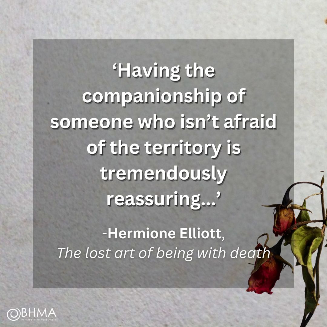 Natural death and dying appears to have been lost to the interventionist experts. We have become unskilled at being round death, which is after all a natural process. Change, however, is being pioneered. Read more 🔗 bhma.org/the-lost-art-o… #dyingmattersweek #dying #death