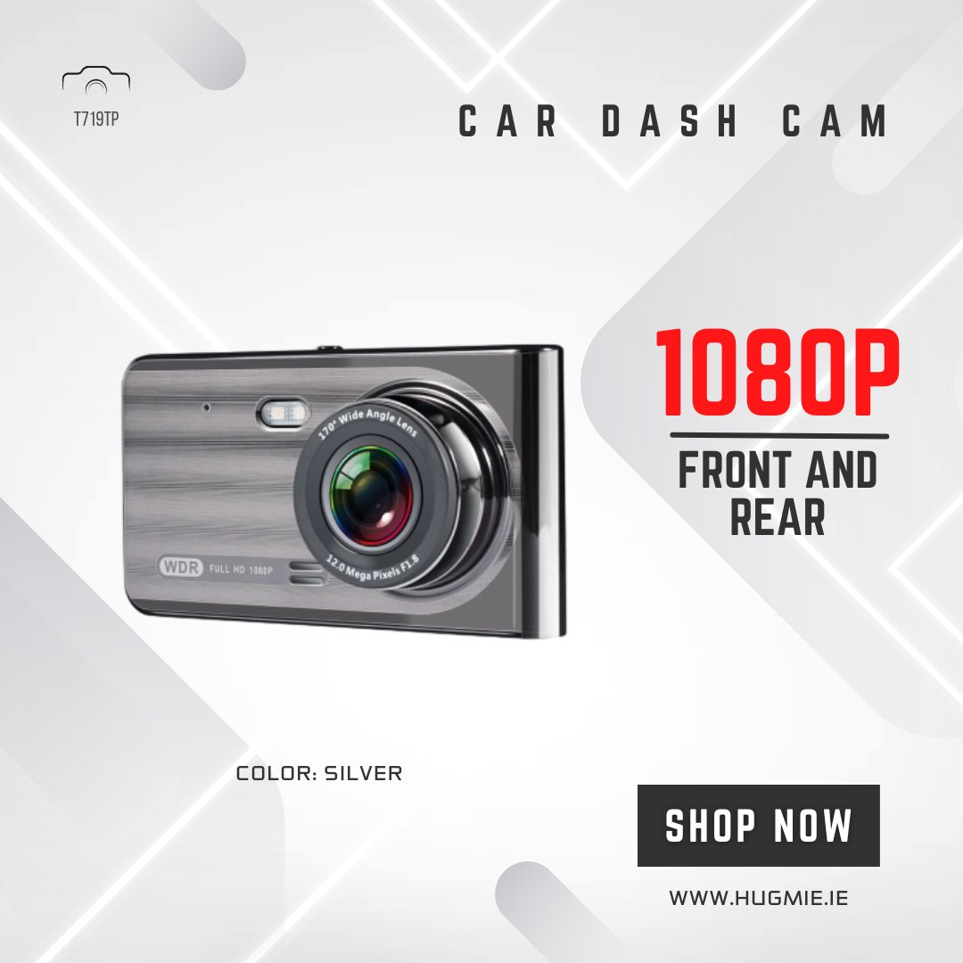 Stay Safe on the Road with the T719TP Car Dash Cam Front and Rear 1080P! 🚗📹 Never miss a moment with dual-camera recording and loop recording features. Protect yourself from accidents and disputes with clear and reliable footage. #CarDashCam #DriveSafe #DashCamVideos #CarSafety