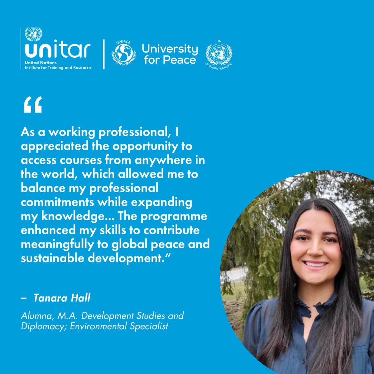 Accelerate your career in development and diplomacy with the expertise of the United Nations. Our M.A. with @upeace will empower you with the knowledge you need to lead. Limited Fellowships are available: upeace.org/ma-development… #development #diplomacy #UN #UnitedNations