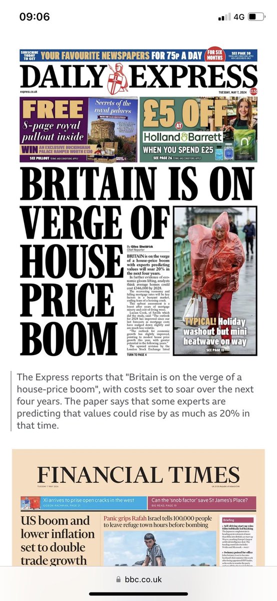 @business reports UK house prices stagnate as higher mortgage costs bite 

Meanwhile in #Sunak land … #PoliticsLive #lbc #wato #Torychaos