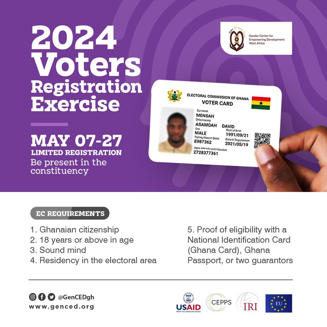 🗳️ Exciting day as the Electoral Commission kicks off its limited voter registration exercise today! 🗳️Have you just turned 18 or never participated in the voting process? Let your voice be heard! #VoterRegistration #CivicEducation #GenderElecetionWatch #InclusiveVoice