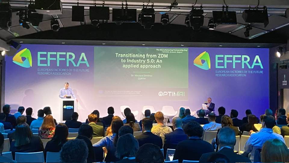 EFFRA_Live's tweet image. Nikolaos Dimitriou and his colleagues showcase the @OPTIMAI_Project - Optimizing #Manufacturing Processes through #ArtificialIntelligence and Virtualization - at the #ManuDays2024
➡️shorturl.at/pAFQ2
#HorizonEurope #MadeInEuropeProgramme #research #Innovation #AI