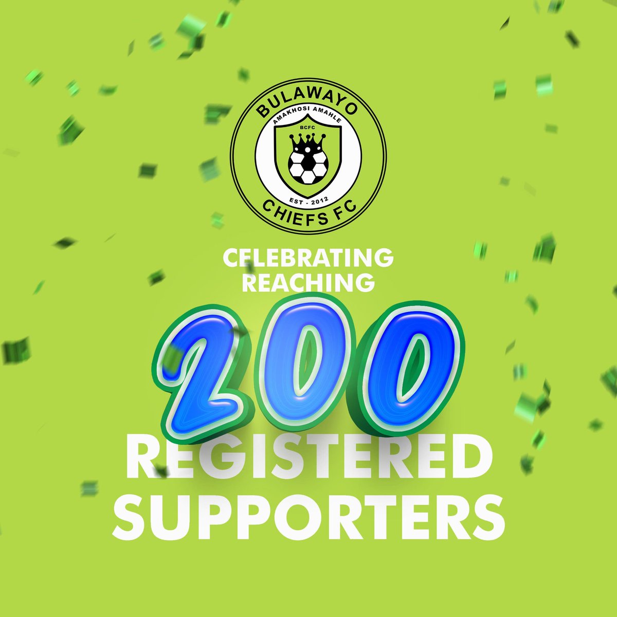 🚨Bulawayo Chiefs Supporters Celebrating 200 fully registered, traceable Members of the BYO SUPPORTERS CHAPTER A journey of 7 Million starts with 200. THANK YOU MaNINJA ✌️✌️ #GrowingTheFanBase