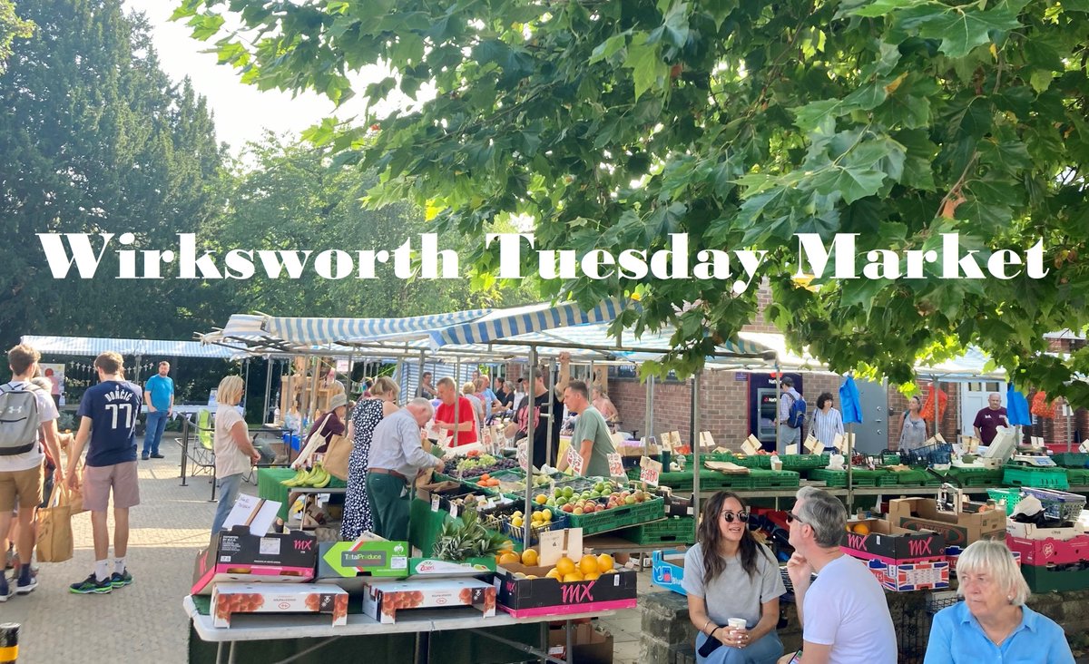 Did you know #Wirksworth has had a market since 1306? Come along and visit the historic Tuesday market between 8.30-12.30 today! Stalls today include local cheeses, artisan breads, books, fresh fish and coffee. Natwest Mobile Bank is expected 10-11.15am and Lloyds 1.15-2.30pm.