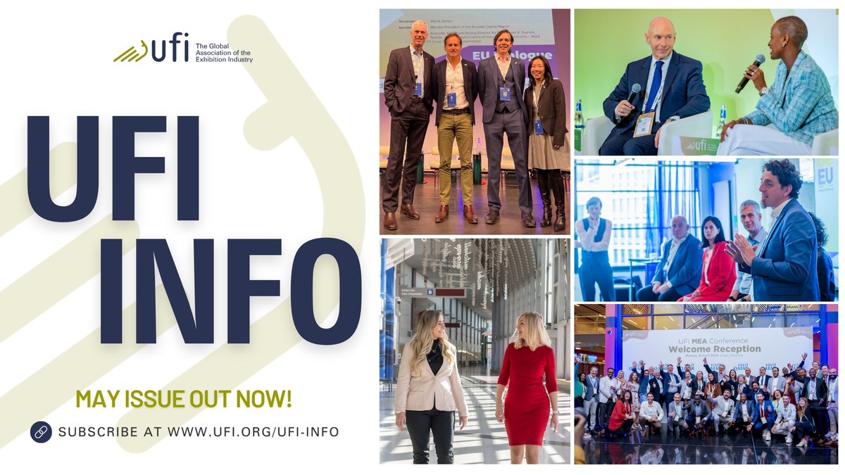 📬 Check your inboxes - the UFI Info May newsletter is out now! 🔗 Read it now on our website: brnw.ch/21wJwVk #ufi #ufinews #ufiinfo #eventprofs