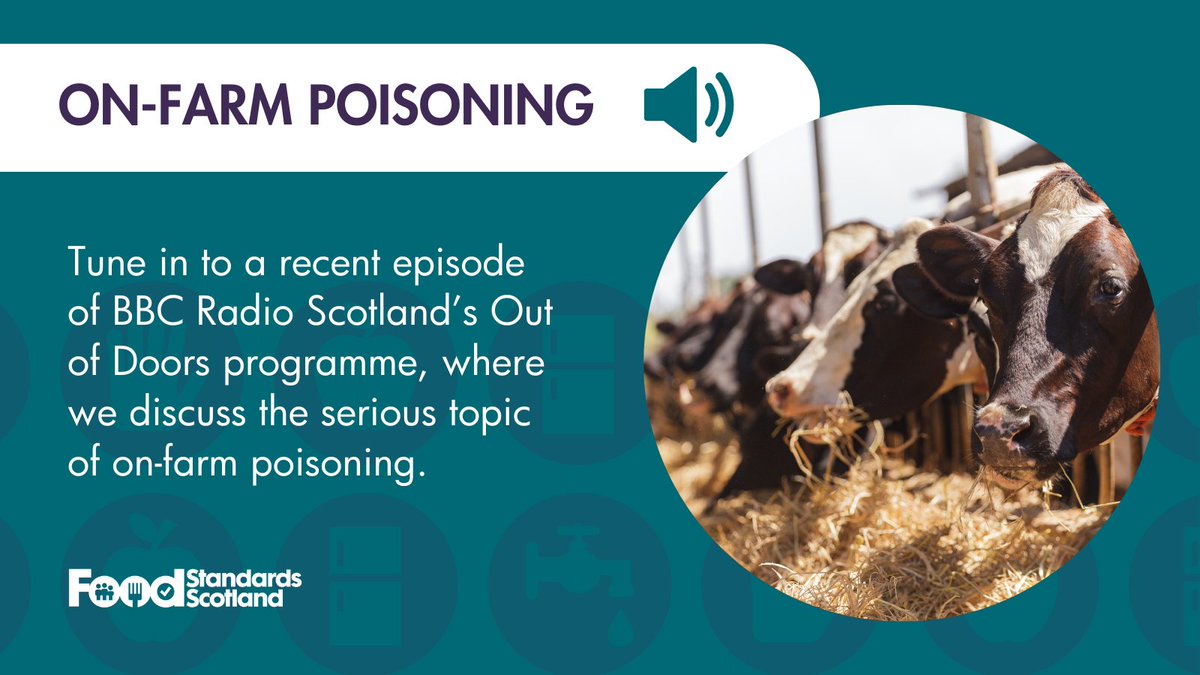 An episode of @BBCRadioScot Out of Doors programme sheds further light on the issue of on-farm poisoning, featuring a farmer’s experience of lead poisoning in his cattle and insight from Stuart McAdam, Head of Incidents at FSS. Listen to the episode here: bbc.in/3JIYkXZ