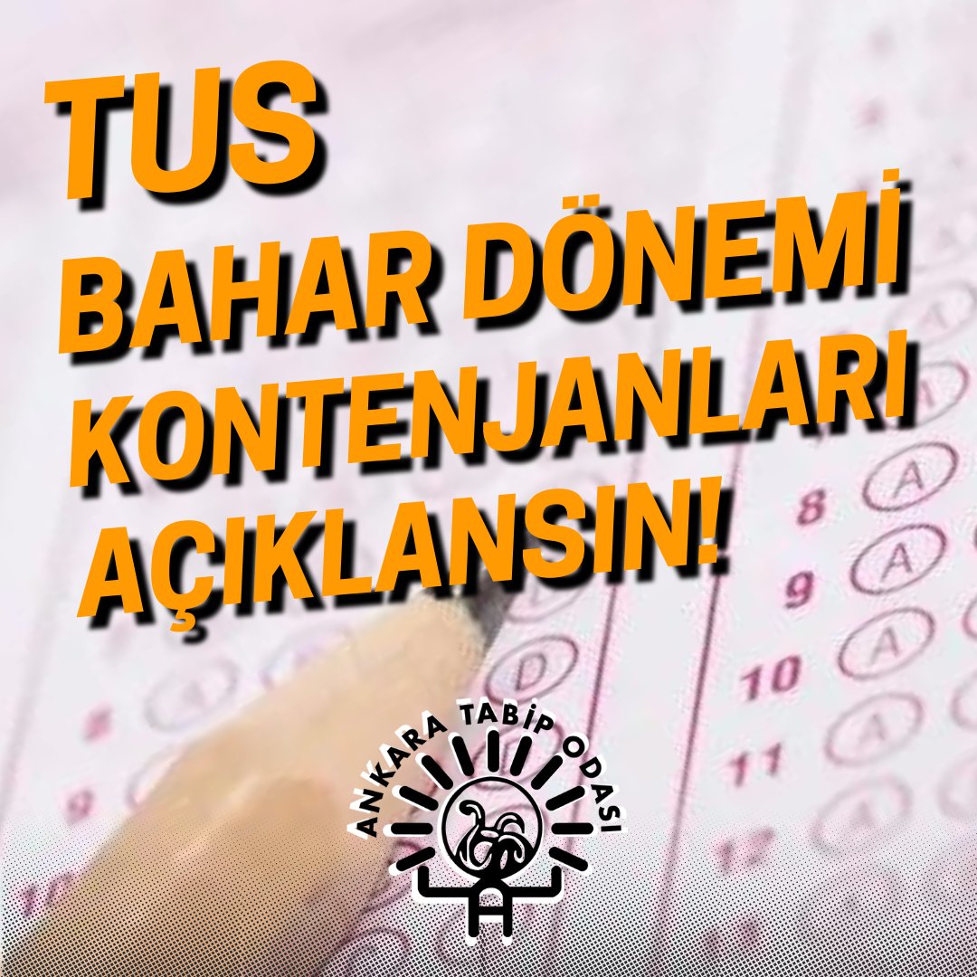 ❗️📝 2024 - #TUS 1. dönem kontenjanlarının açıklanması, normal sınav takvimine göre yaklaşık 2 hafta gecikti! ❗️📝 Uzmanlık öğrenimine başlayacak olan hekimler olarak #bahar dönemi kontenjanlarının ilan edilmesini bekliyoruz. 📢 #TusKontenjanlarıAçıklansın