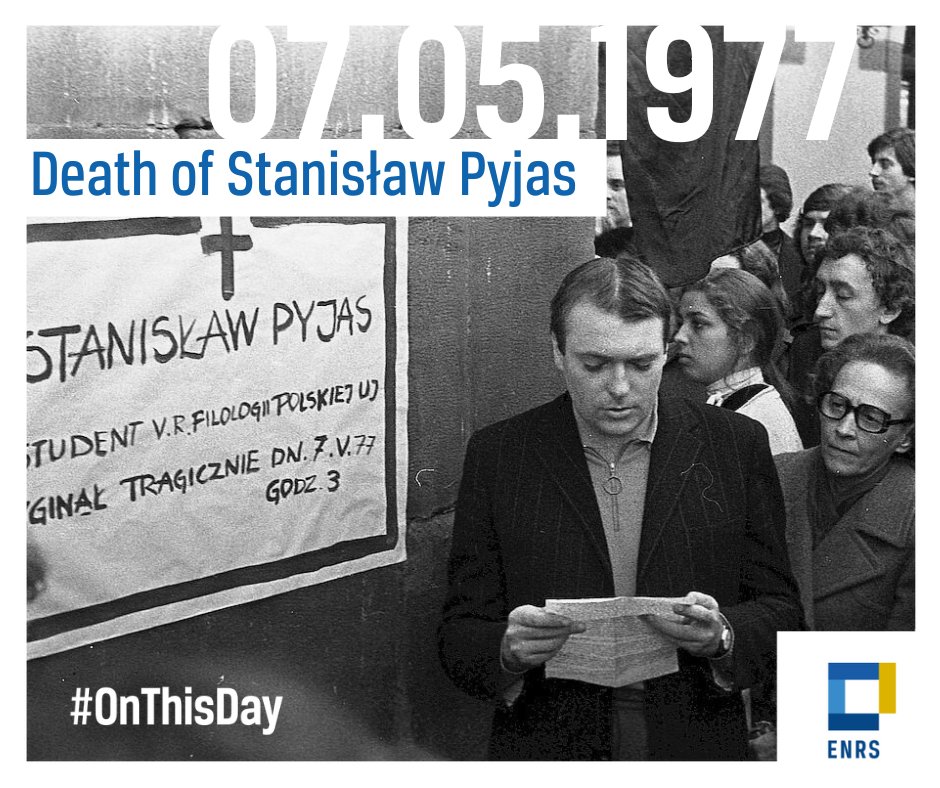 #OnThisDay in 1977 Stanisław Pyjas, a Polish student and an active member of the opposition, was found dead at age 23 in Krakow, under suspicious circumstances. Student marches against the regime and political unrest erupted across Poland. 🇵🇱