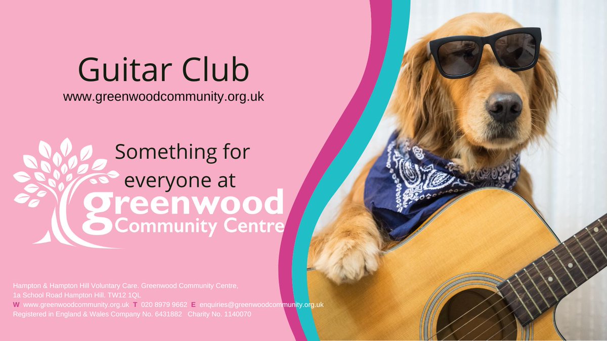 Looking for a local guitar club in Hampton or Hampton Hill? See greenwoodcommunity.org.uk. #guitar #TW12