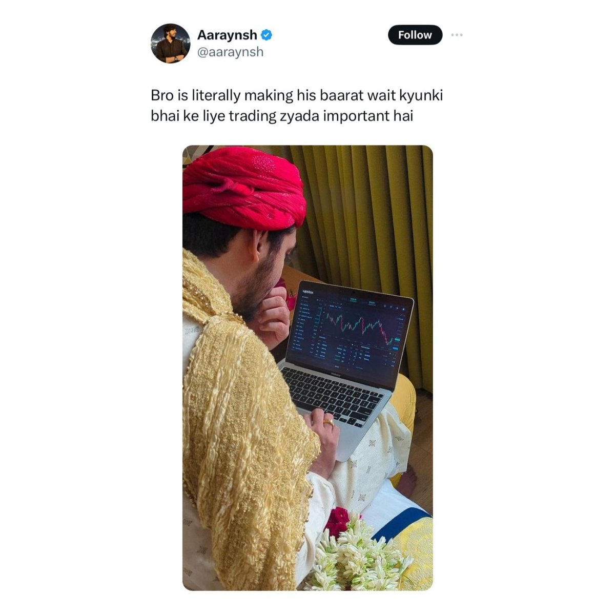 ChanMann247's tweet photo. Lagta hai bhai honeymoon ka bandobast karra hai 😂 https://t.co/77k9ShrEjh