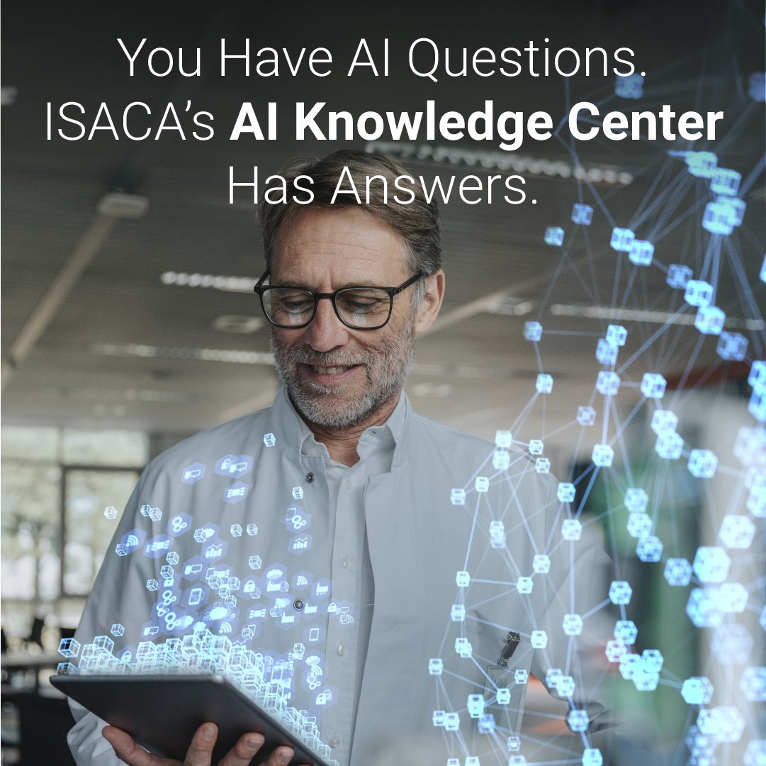 Artificial Intelligence is here, and it’s growing exponentially. At ISACA, our new AI resources, coupled with our growing portfolio of #AI training, empower you for an AI future. Explore ISACA’s AI Knowledge Center today: bit.ly/44GwW6R