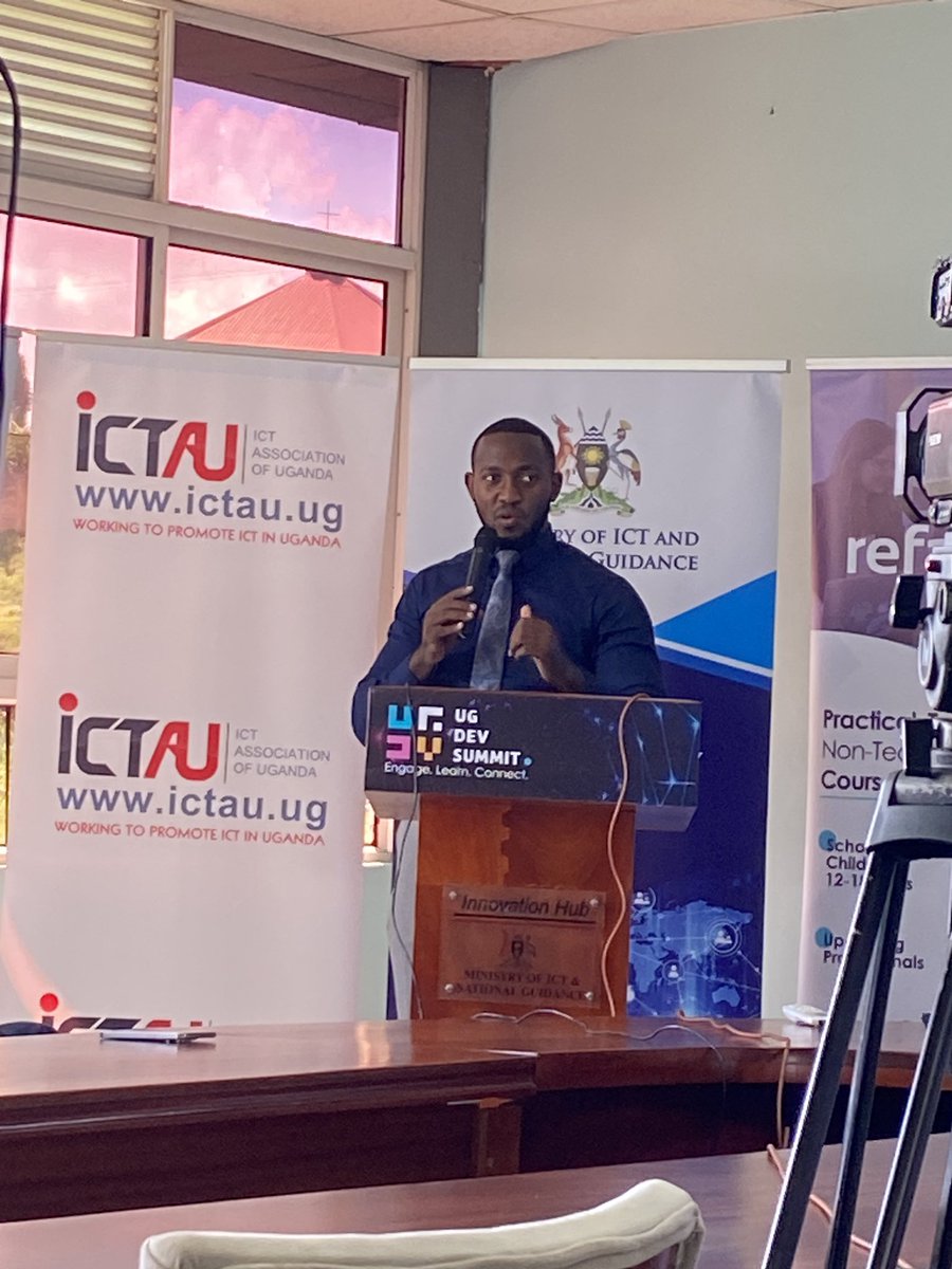 This conference is not just about tech savvy people. If you are a lawyer out there and want to join the tech industry, there is opportunity for you to be skilled.
~ Gideon Nkurunungi

#UGDevSummit #InnovateUG