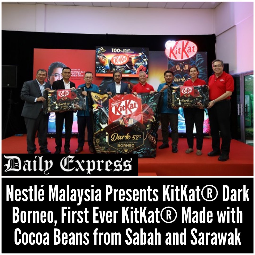 IN LINE with its ongoing efforts to localise its ingredients supply chain, Nestlé Malaysia has just unveiled its latest innovation: KitKat® Dark Borneo, made exclusively using cocoa beans grown in Sabah and Sarawak.