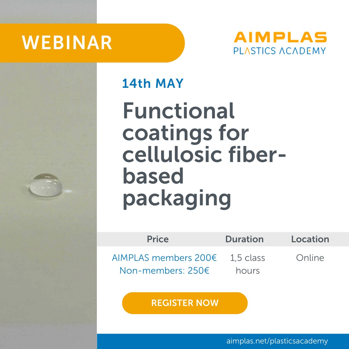 This webinar is aimed at workers of manufacturing companies for fiber-based packaging with printing capabilities, technical managers, product development and research scientists. 📅 14th May 💻 Online Are you interested? 👉🏻 bit.ly/3JTB2ih #PlasticsAcademy