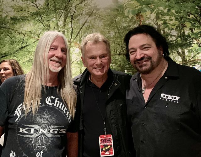 You never know who you’re going to see backstage at the@M3RockFestival! #PatSajak