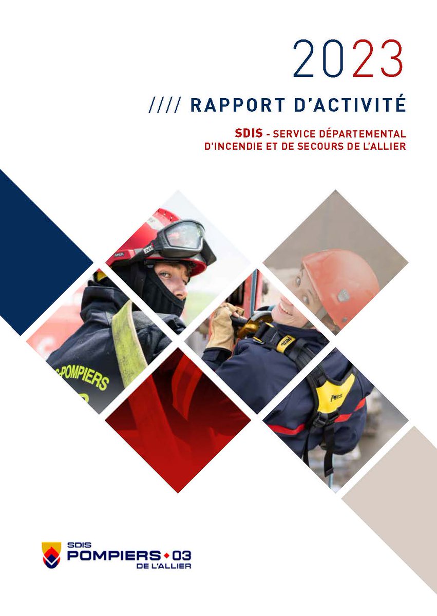 [#RAPPORTDACTIVITE]
En 2023, les 1945 sapeurs-pompiers de l’Allier ont :
📞reçu 39 100 appels 18
🚨réalisé 27 789 interventions 
🗒Pour retrouver le rapport d’activité complet du Service départemental d’incendie et de secours de l'Allier : 
calameo.com/books/00739272…