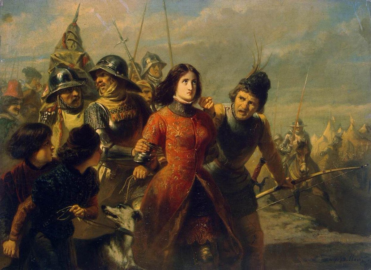 #OTD in 1429 #JoanofArc led the final charge ending the Siege of Orléans, reportedly after pulling an arrow from her own shoulder. The victory marked a turning point in the Hundred Years’ War: buff.ly/3WkFlum #womeninhistory