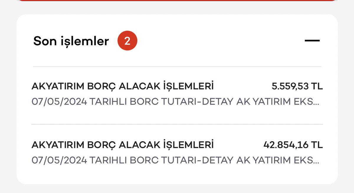 Ya bu nasıl bi saçmalık yatırım hesabımdan bilgim dışı para çekiyorsunuz bunuda yanlışlıkla yaptık diyorsunuz. Seans açılmış para yok işlem yapamıyoruz. 

@Akbank @AkbankDestek  #Akbank #akbnk