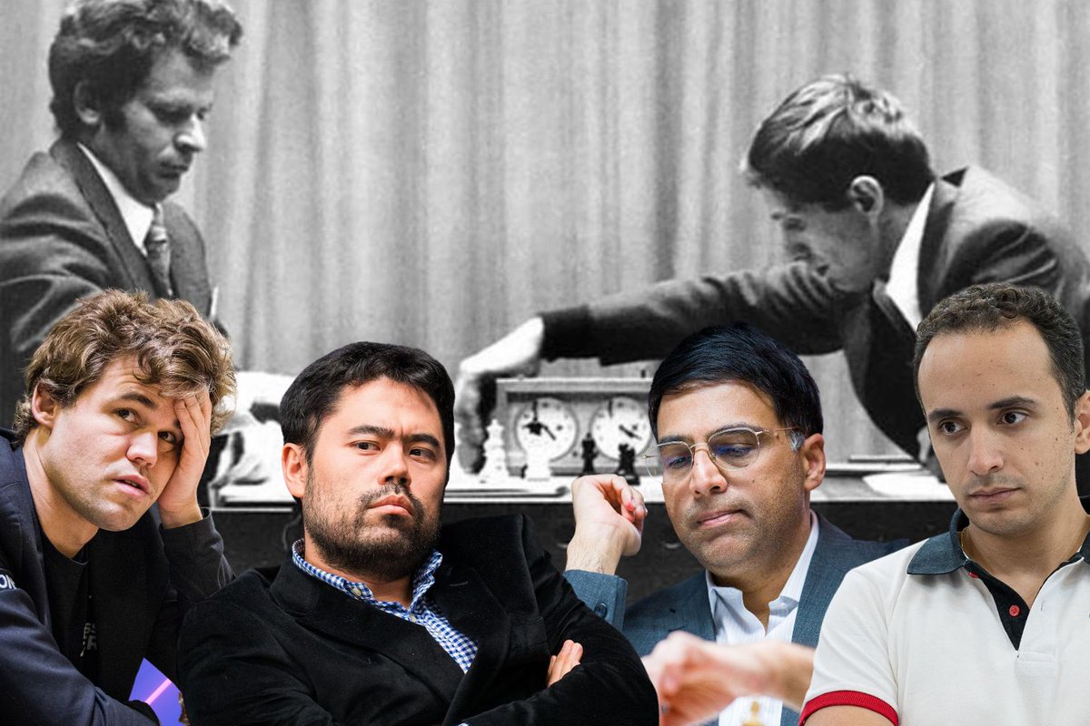 ⁉️  Nakamura, Amin, Carlsen et Anand vont-ils rejouer le match du siècle entre Fischer et Spassky ?
💥 Les quatre champions vont se replonger dans les duels épiques de l'histoire des échecs lors du <a href="/MoroccoChess/">Morocco Chess Week</a> !
♟️ Explications sur europe-echecs.com/art/morocco-ch…

📸 Lennart Ootes