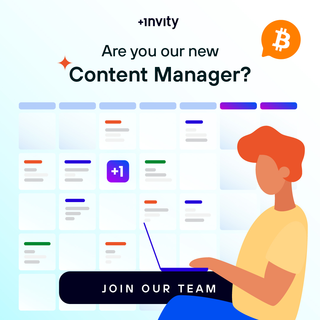 Twitter/Facebook Invity is looking for a new friend in #crypto! ⭐ Are you a  star in content marketing with a knack for connecting with your audience  through different channels? 🌐 Do you