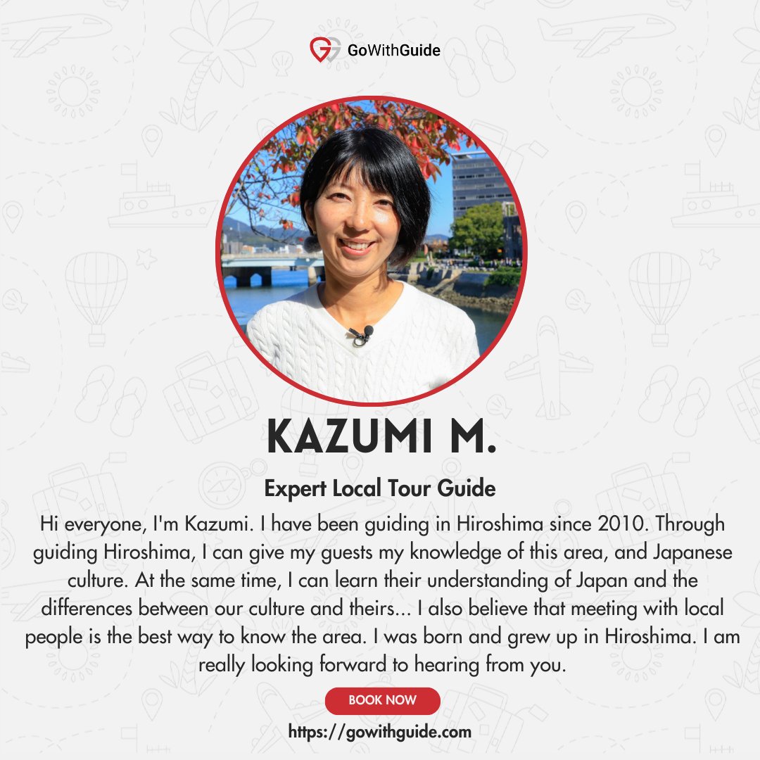 GoWithGuide's tweet image. Where in the world is #gowithguide this #traveltuesday? We’re in #hiroshima, taking in this #historic city with expert tour guide Kazumi M. She shared her love of the city with traveler Katie D. and her family. 
Tour Guide: Kazumi M., check her out here! gowithguide.com/supplier/11324