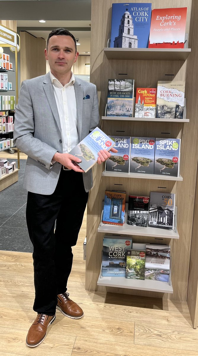 It was great to visit @easons #patricksstreet to sign copies of ‘Spike Island’ The book features interviews with former island residents, stories of military & monastic endeavour and challenging tales of famine era convicts Now in store #Cork