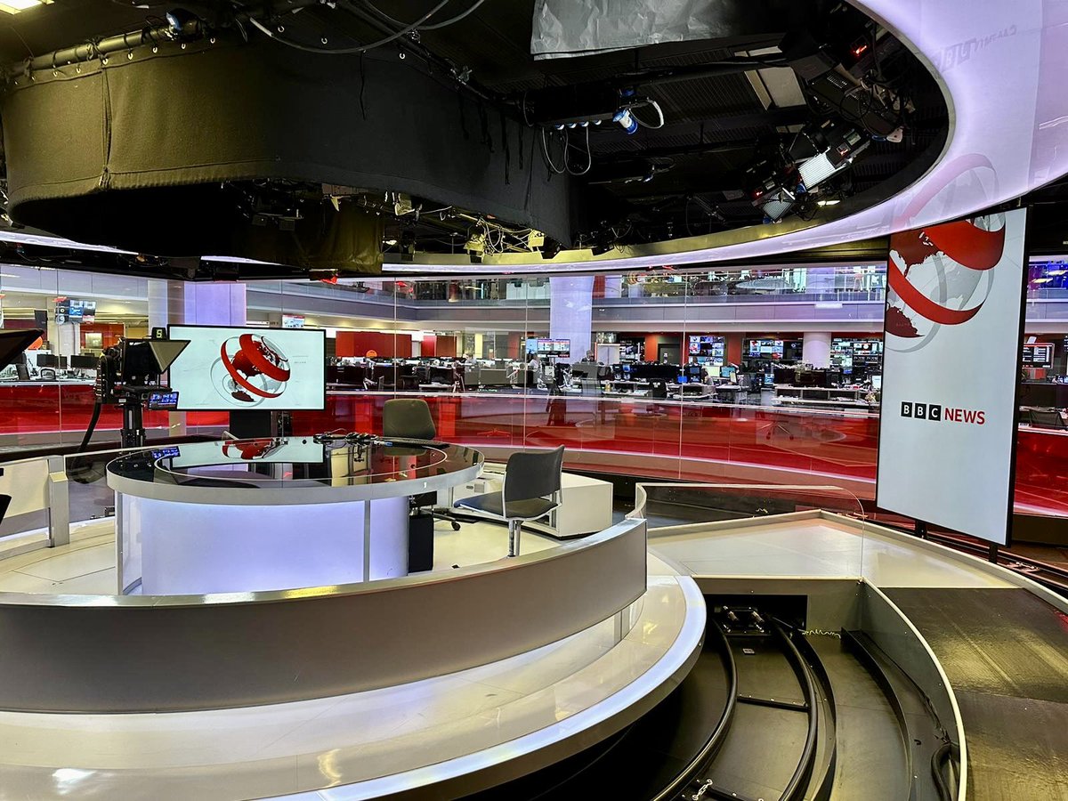 Not long now... @bbcnews channel comes home at midday as the sleeping beauty Studio E reawakens