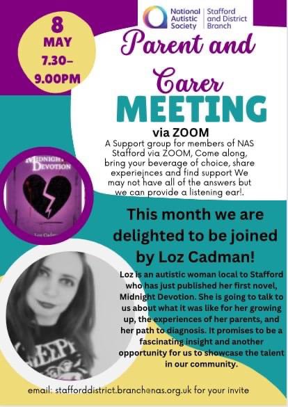 Tomorrow i will be a guest on the National Autistic Society Stafford Branch’s Meeting via Zoom to discuss my experiences with autism, my road to diagnosis, my debut novel, and struggles with masking to ‘fit in’

#autism #nationalautiaticsociety #indieauthor #selfpublishedauthor